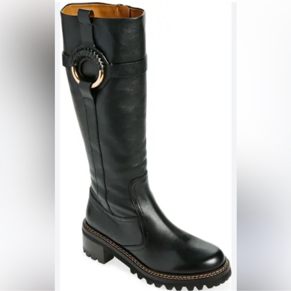 See By Chloe Black Knee-High Boots